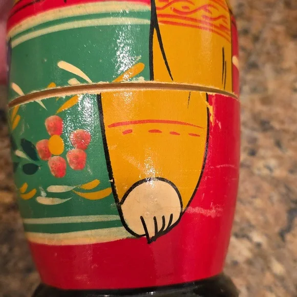 3 Russian Wooden Nesting Dolls - Picture 8 of 11